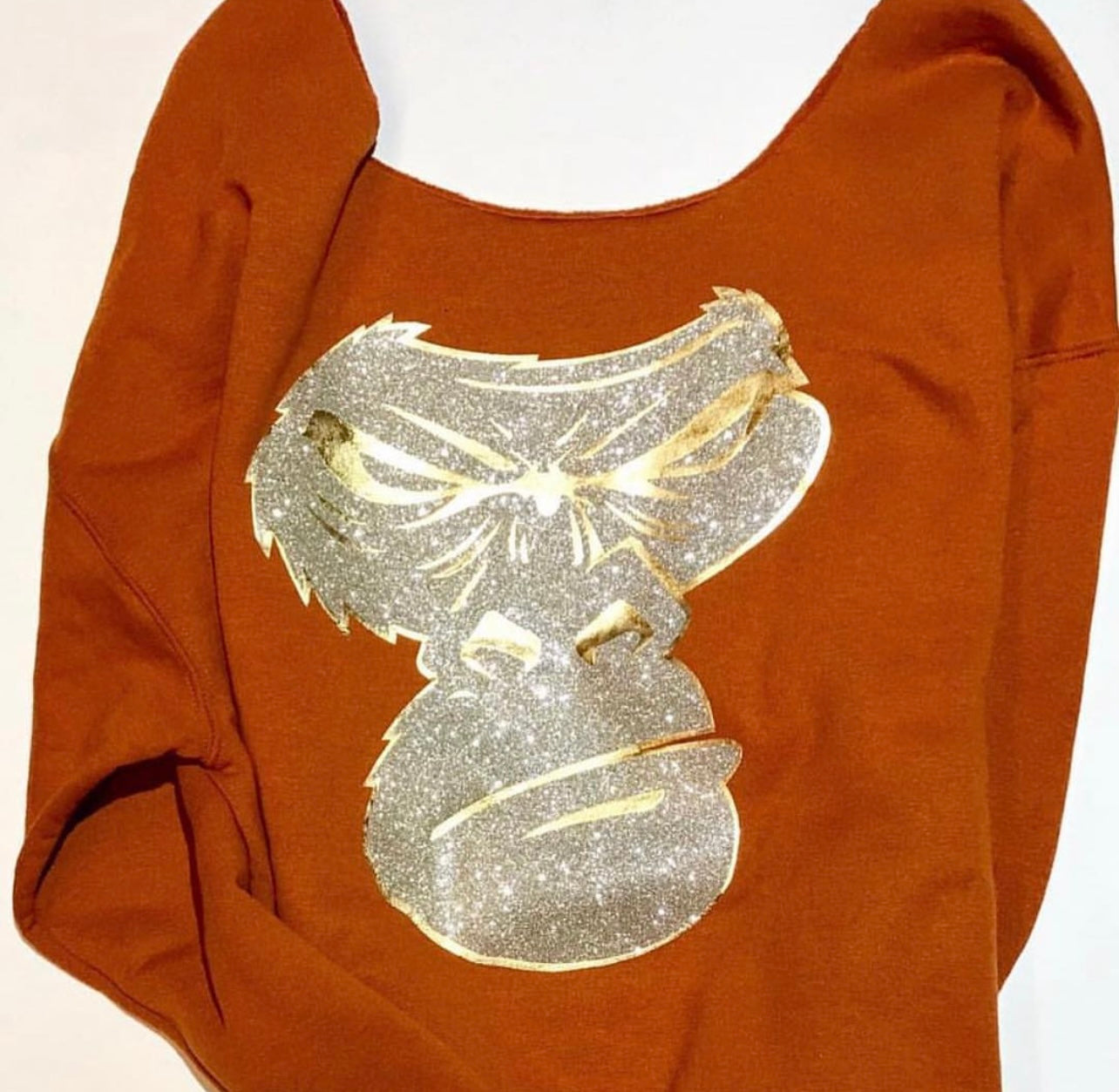 Chicagorilla Off/Shoulder Crew Neck Sweatshirt