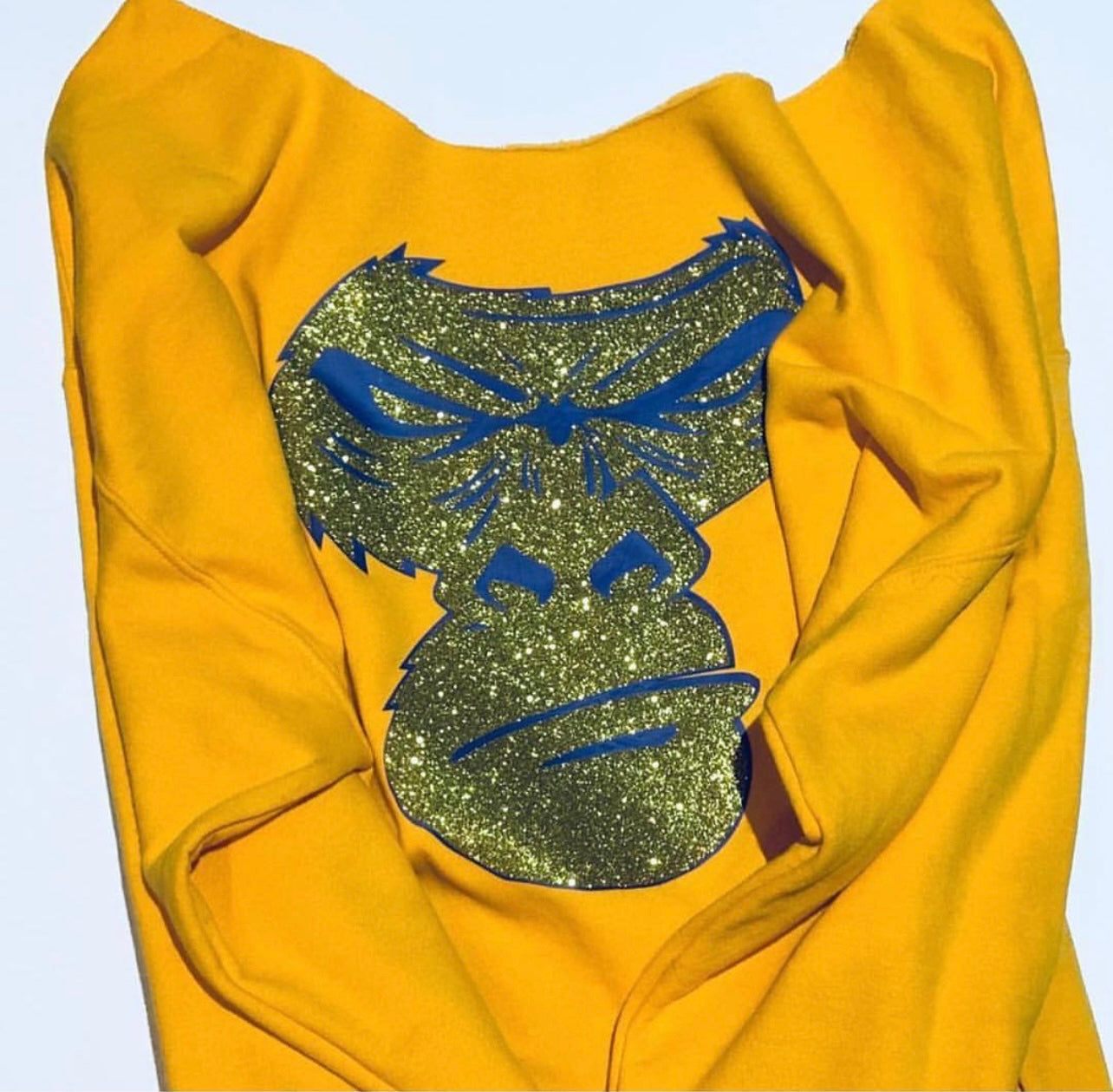 Chicagorilla Off/Shoulder Crew Neck Sweatshirt